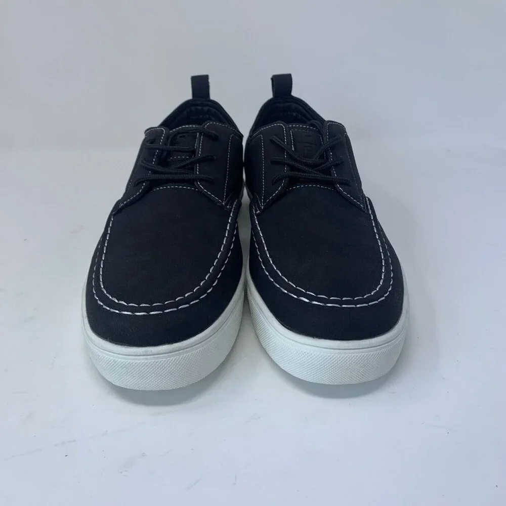 Reserved Footwear New York Kono‎ Boat Shoes Men's 9 Black White Lace-up S0702